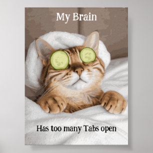 Motivational Funny Inspirational Cat Poster