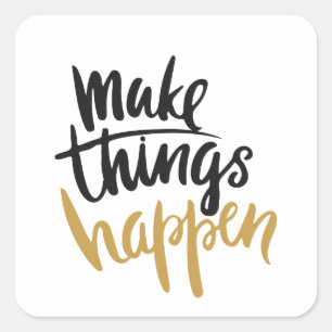 Motivational gift wrapping Christmas gift wrapping Square Sticker