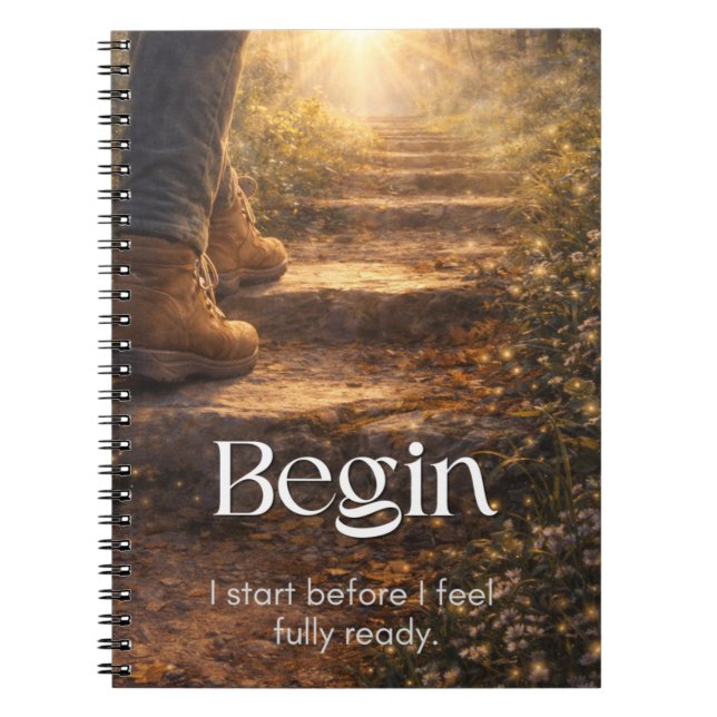 Motivational, Goal Setting, Creativity Notebook (Front)
