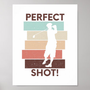 Motivational golf sayings golfing quote poster