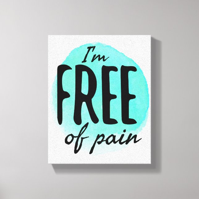 motivational  good vibes for hard workers canvas print (Front)