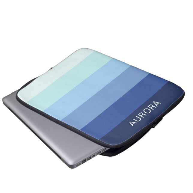 Motivational Gradient Custom with Name -  Laptop Sleeve (Front Bottom)