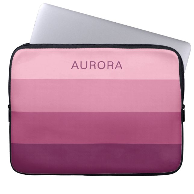 Motivational Gradient Custom with Name -  Laptop Sleeve (Front)