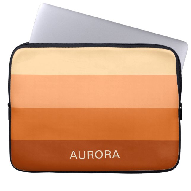 Motivational Gradient Custom with Name -  Laptop Sleeve (Front)