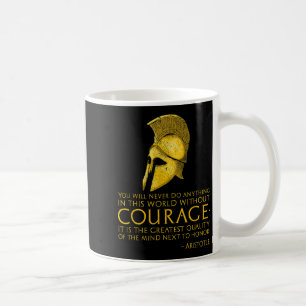 Motivational Greek Philosophy - Aristotle Quote On Coffee Mug