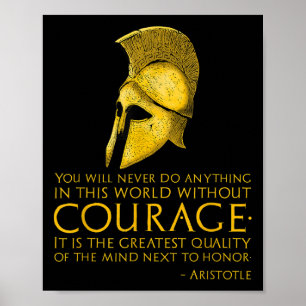 Motivational Greek Philosophy - Aristotle Quote On Poster