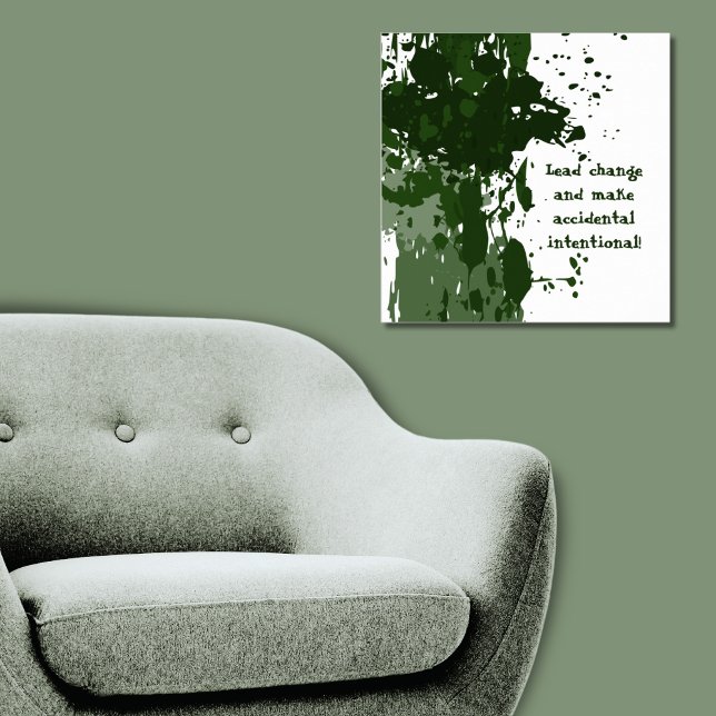 Motivational Green Paint Splatter Poster (Motivational Green Paint Splatter Poster)