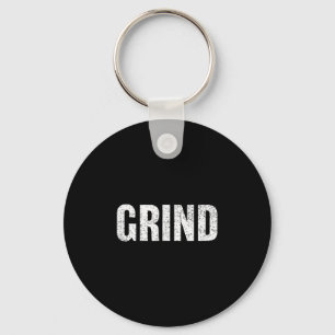 Motivational Grind, Mantra Distressed Hustle Key Ring