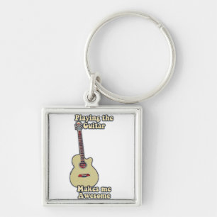 motivational guitar quote for guitar lovers key ring