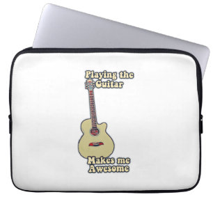 motivational guitar quote for guitar lovers laptop sleeve