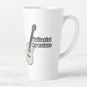 motivational guitar quote for guitarists latte mug