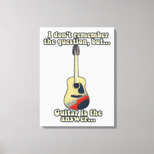 motivational guitar words for guitar players canvas print