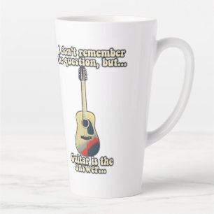 motivational guitar words for guitar players latte mug
