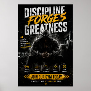 Motivational Gym & Fitness Poster