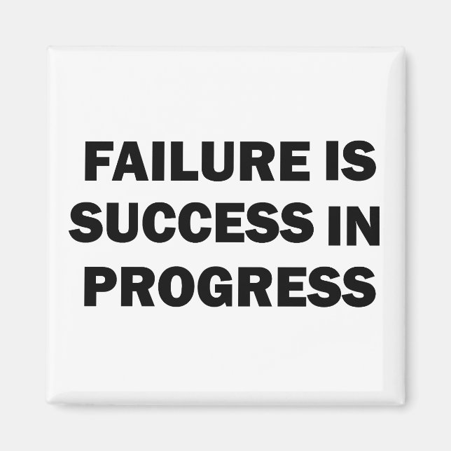 Motivational gym quotes for success  magnet (Front)