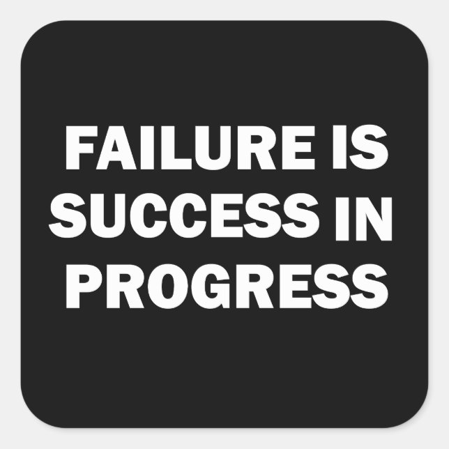 Motivational gym quotes for success  square sticker (Front)