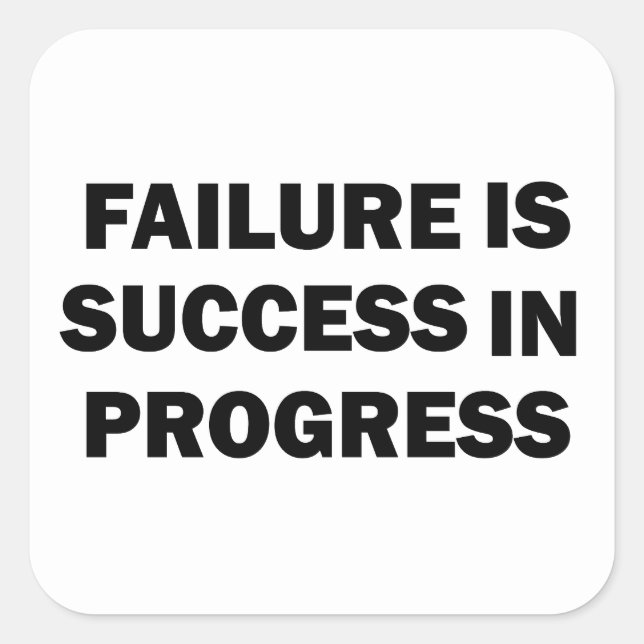 Motivational gym quotes for success  square sticker (Front)