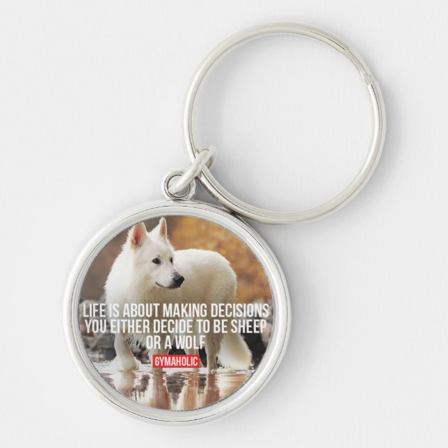Motivational Gym Words Key Ring (Front)