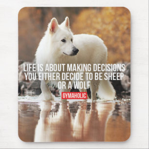 Motivational Gym Words Mouse Mat