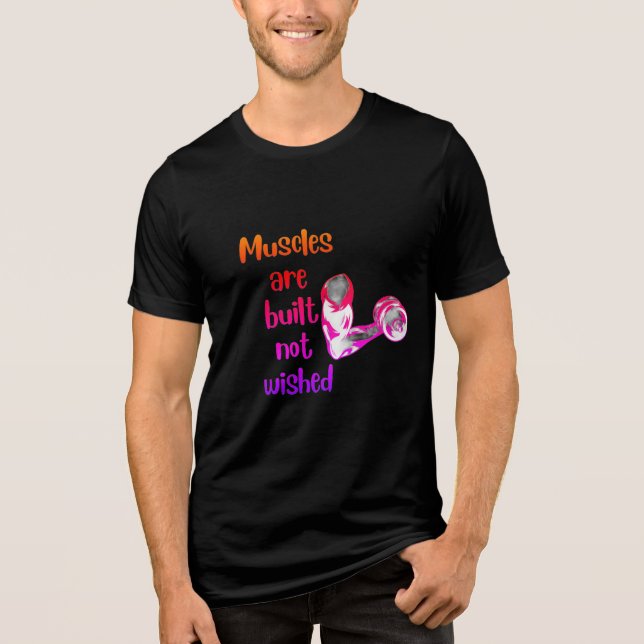 Motivational Gym Workout Tee Shirt (Front)