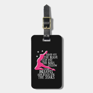 Motivational Gymnastics Quote Gymnast Athlete Luggage Tag