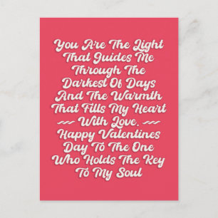 Motivational Happy Valentines Day quotes sayings Postcard