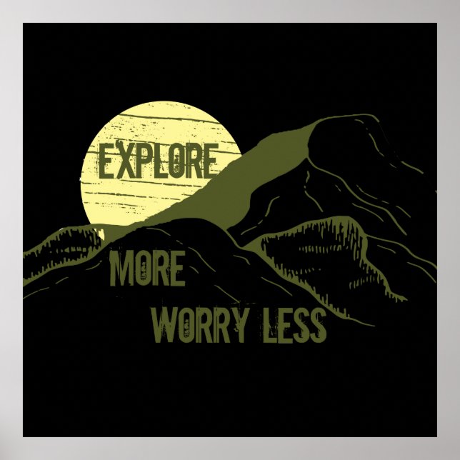 Motivational hiking hiker quotes poster (Front)