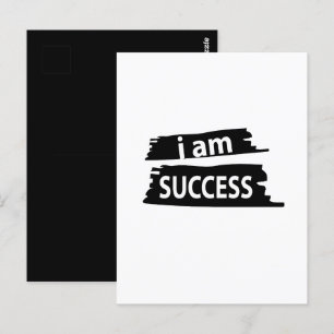 Motivational I am Success Motivational Postcard