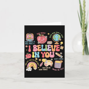 Motivational I Believe In You Students Teacher Tes Card