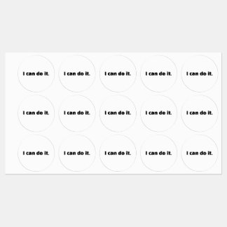 Motivational “I Can Do It” Sticker