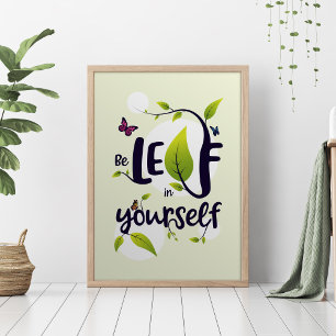 Motivational illustration. Nature love. Poster