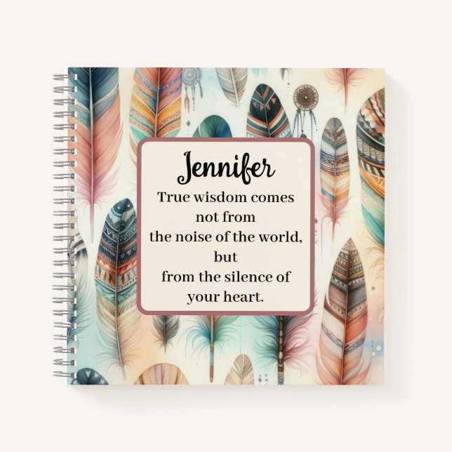 Motivational Indian Spiral Notebook (Front)