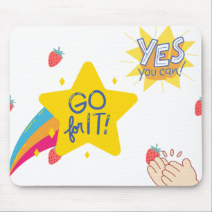 motivational inspirational design mouse mat