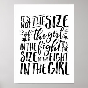 Motivational Inspirational Quote Girl Power Poster