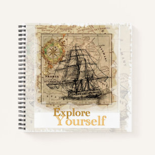 Motivational Inspirational Quote Modern Elegant Notebook