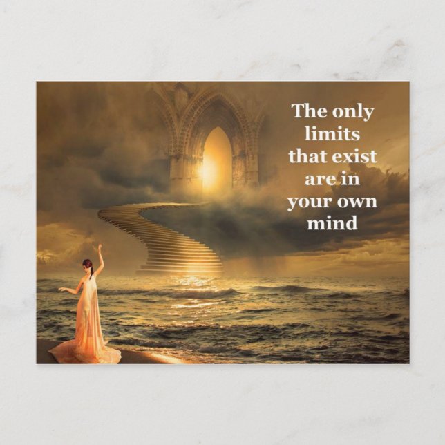 Motivational & Inspirational Quote Postcard (Front)