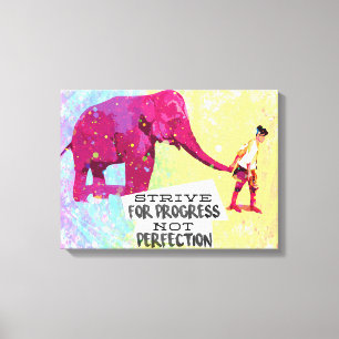 Motivational Inspirational quote poster Canvas Print