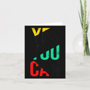 Motivational Inspirational Slogan Quote Gift Men Card