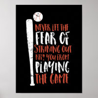 Motivational Inspirational Sports Quote Baseball