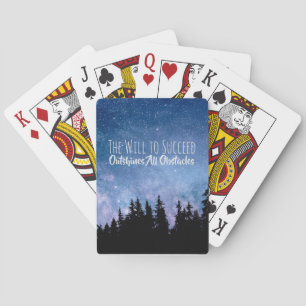 Motivational Inspirational Success Goals Quote Playing Cards