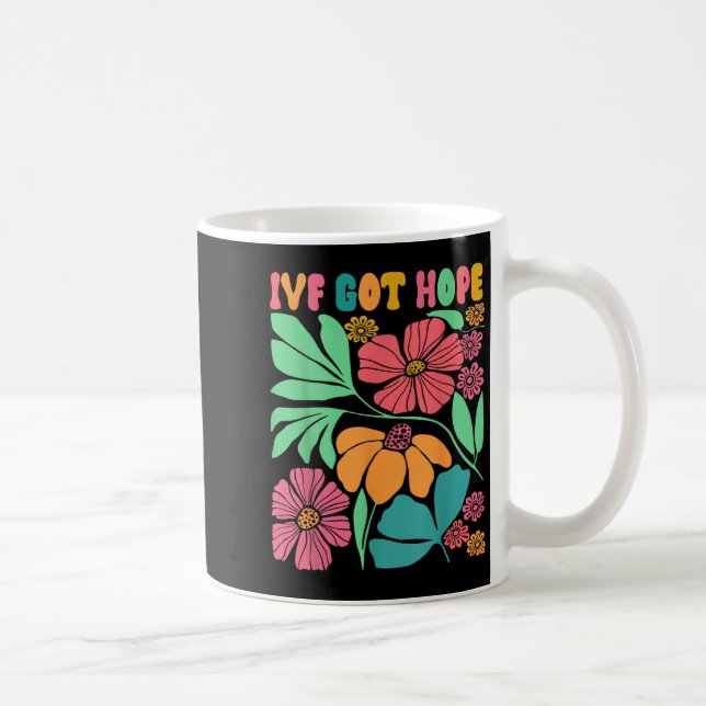 Motivational Inspired Ivf Mama Wildflower Ivf Mum  Coffee Mug (Right)