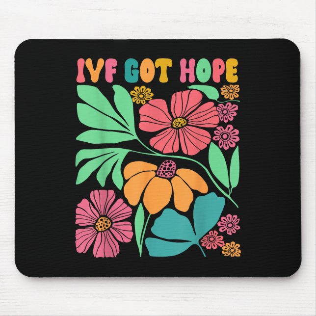 Motivational Inspired Ivf Mama Wildflower Ivf Mum  Mouse Mat (Front)