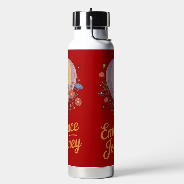 Motivational Insulated Water Bottle  (Left)