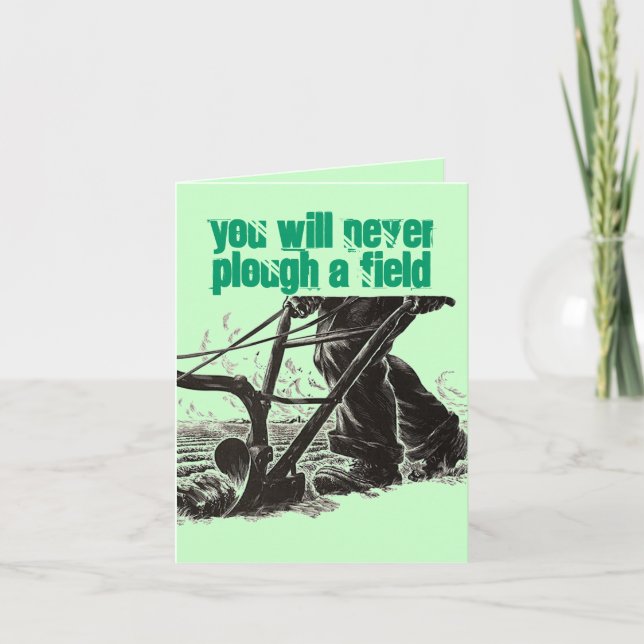 Motivational Irish Proverb St. Patrick's Day Card (Front)