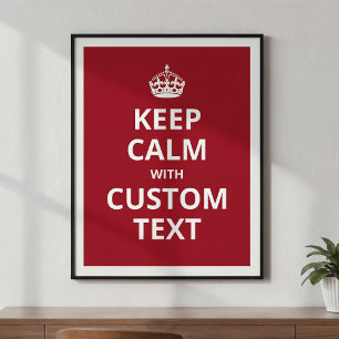 Motivational Keep Calm Quote - Funny Office Poster