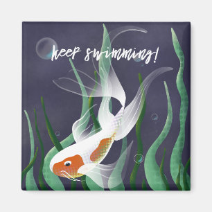 Motivational Koi Art Gift Idea Magnet
