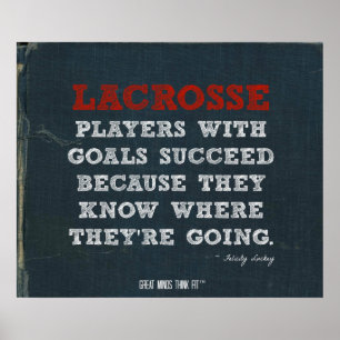 Motivational Lacrosse Poster for Success!