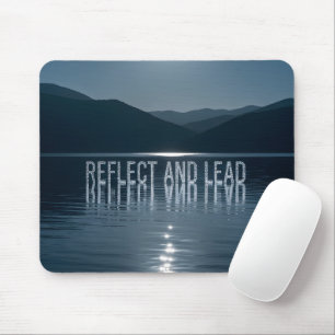Motivational Leadership Desk Decor - Night Mountai Mouse Mat