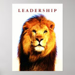 Motivational Leadership Lion Eyes Pop Art Poster<br><div class="desc">Freedom & Courage Motivational Images</div>