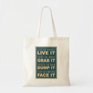 Motivational Life Advice bags